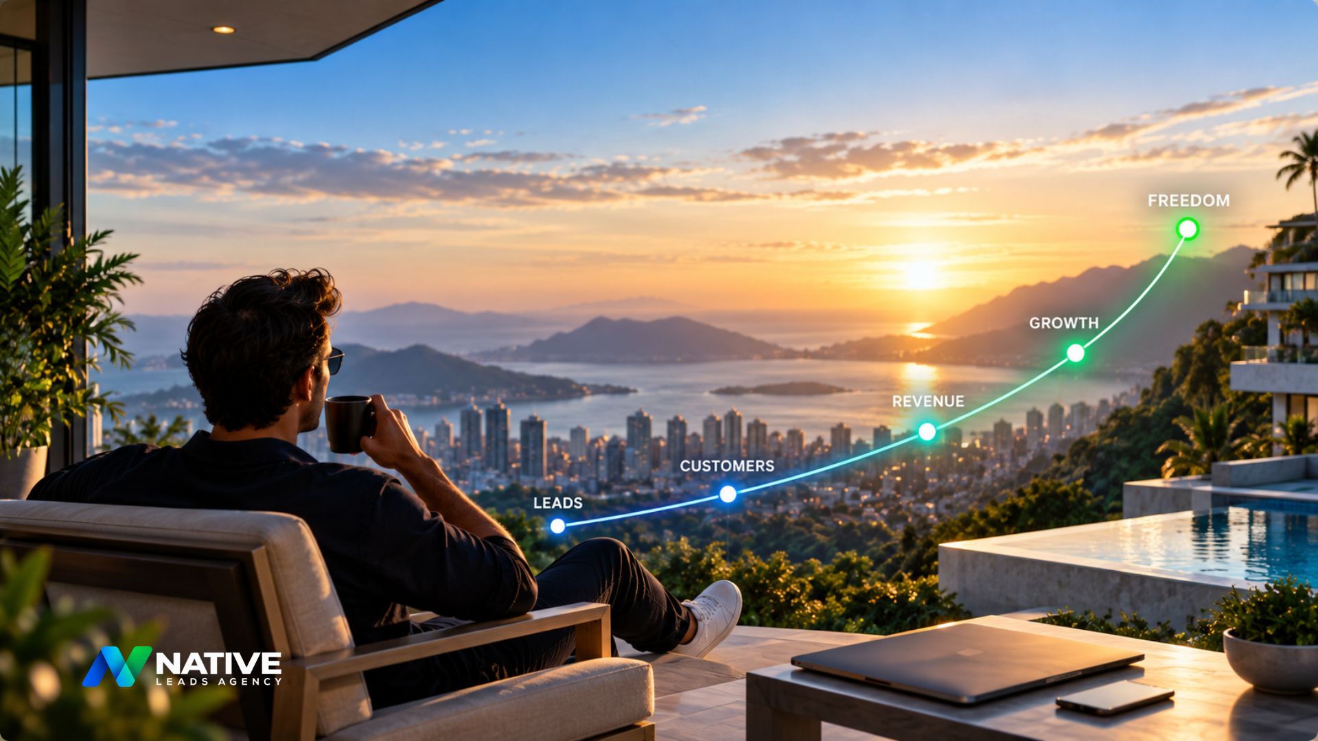 The vision: leads turning into customers, revenue and freedom
